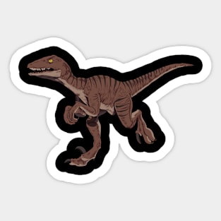 Drawing of the Velociraptor Sticker